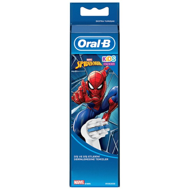 سری مسواک برقی اورال-بی مدل Spiderman بسته 3 عددی