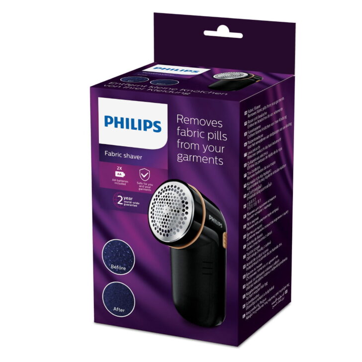 بسته‌بندی اصلی پرزگیر لباس مدل GC026 برند Philips