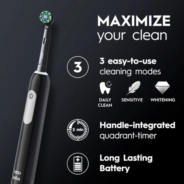 مسواک برقی اورال بی مدل Pro Series 1 با طراحی ارگونومیک