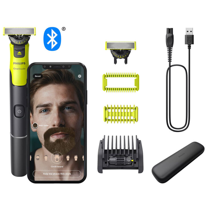 ریش تراش فیلیپس OneBlade همراه شانه‌های اصلاح و کابل شارژ