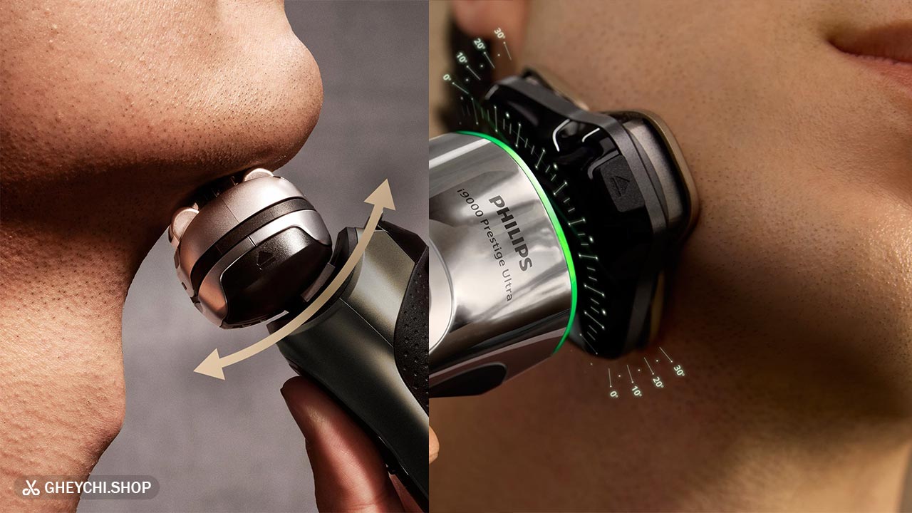 ارگونومی تیغه براون و فیلیپس روی پوست