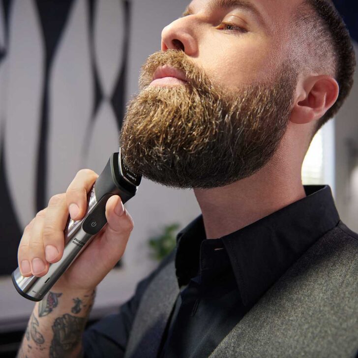 اصلاح ریش با ماشین اصلاح فیلیپس مدل MG9510