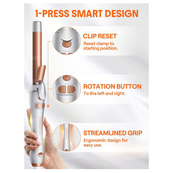 جزئیات دکمه چرخش و کنترل دمای It Curl شیگلم